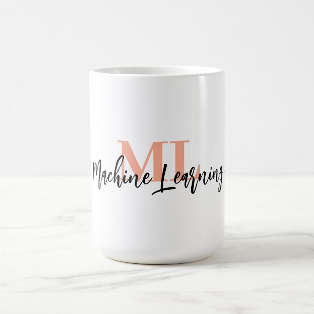 Taza De Café For ML Lovers & Tech Enthusiasts – White ML Mug 💻 (Centro)
