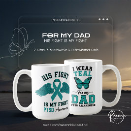 Taza De Café For My Dad PTSD Awareness Ceramic Mug