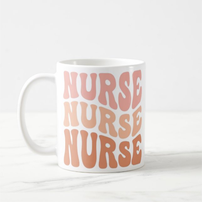 Taza De Café for nurse, retro nurse, nurse's day gift.  (Izquierda)
