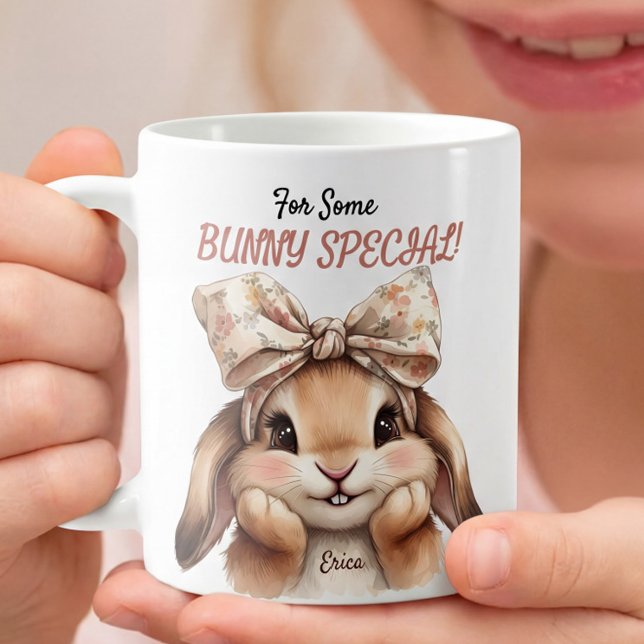 Taza De Café For Some Bunny Special Cute Easter Coquette Bunny  (Subido por el creador)