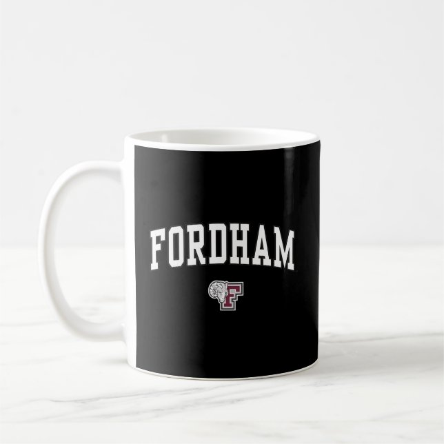Taza De Café Fordham Rams Arch Over Black (Izquierda)
