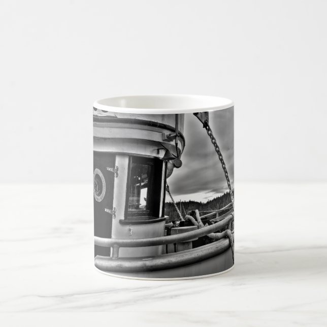 Taza De Café Forecabin b-w (Centro)