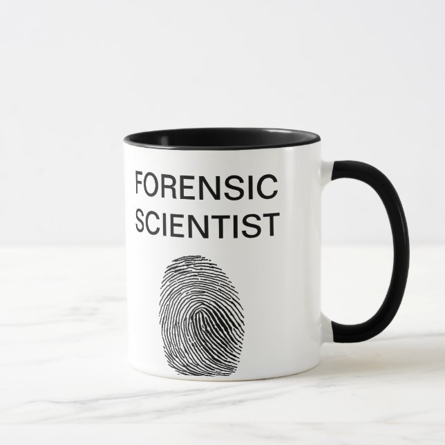 Taza de café forense del científico (Derecha)