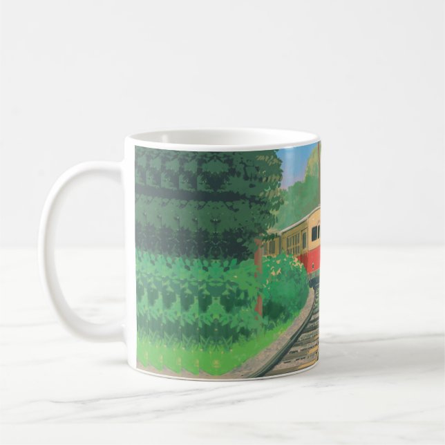 Taza De Café Forest Journey – Scenic Train Mug (Izquierda)