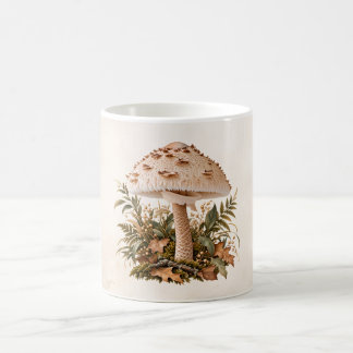 Taza De Café Forest Parasol – Elegant Botanical Illustration