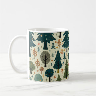 taza de café forestal