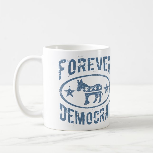 Taza De Café Forever Demócrata (Izquierda)