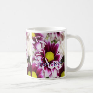 Taza De Café Forever Love Purple Bouquet
