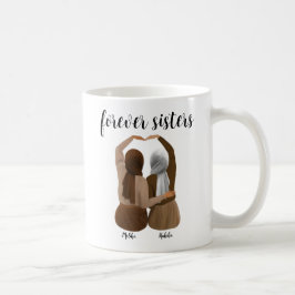 Taza De Café Forever Sisters Personalized Hijabi Gift