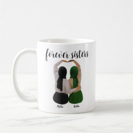 Taza De Café Forever Sisters Personalized Hijabi Gift