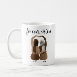 Taza De Café Forever Sisters Personalized Hijabi Gift