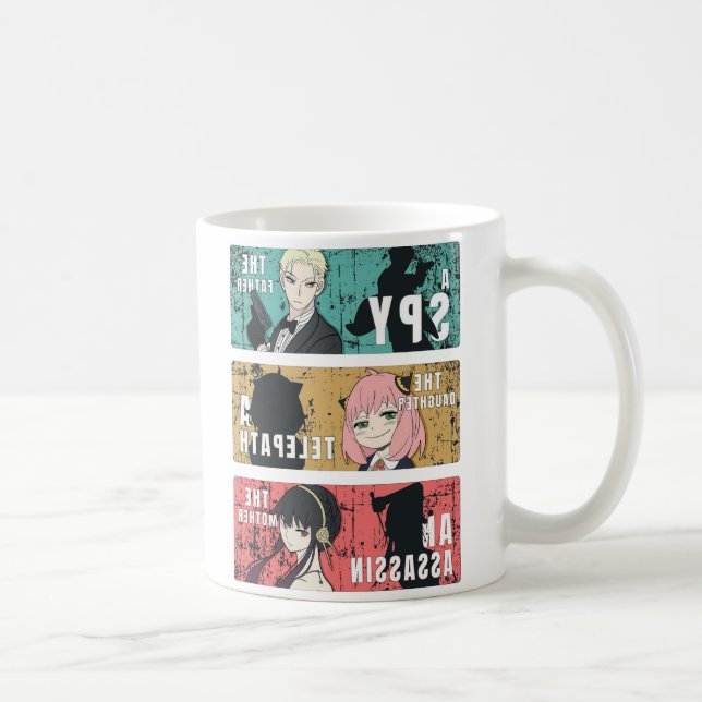 Taza De Café Forger Family Anime Pop Art Panel Design (Derecha)