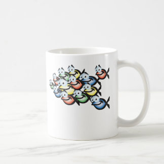 Taza De Café forma cristiana de los pescados