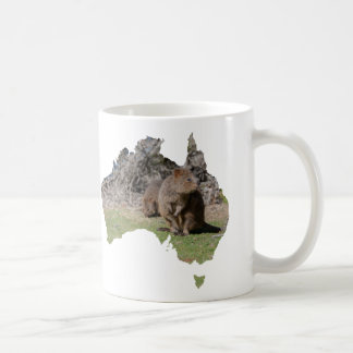 Taza De Café Forma de Australia Quokka Lindo Comiendo Hierba