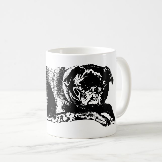 Taza De Café Forma Negrita, Reflexiones Acogedoras (Anverso derecho)