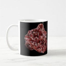 Taza De Café Formación de Cristal de Grupo de Calcita Granate O