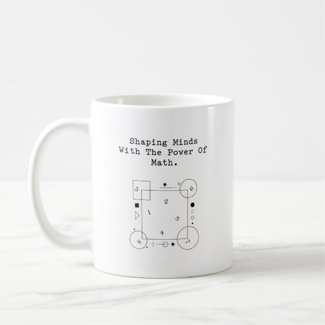 Taza De Café Formando Mentes Poder Matemático | Educación Inspi (Izquierda)
