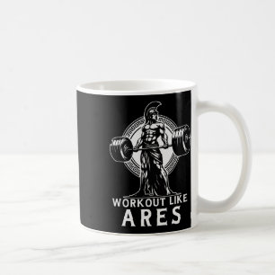 Taza De Café Formar como el Dios griego Ares Construcción de cu