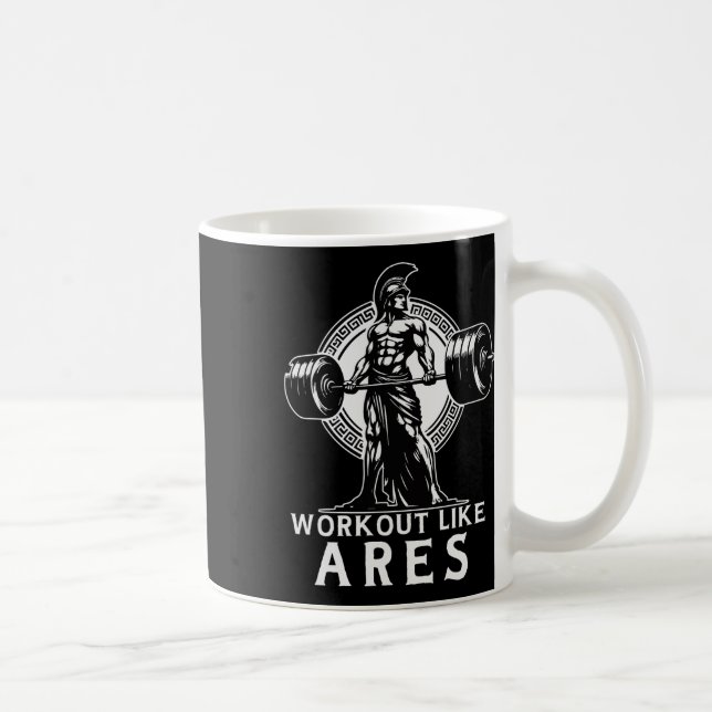 Taza De Café Formar como el Dios griego Ares Construcción de cu (Derecha)