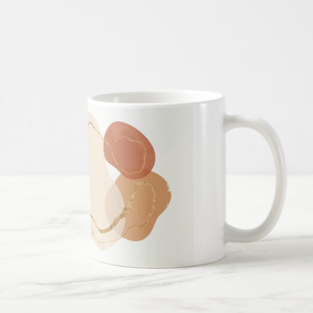 Taza De Café Formas abstractas boho (Derecha)