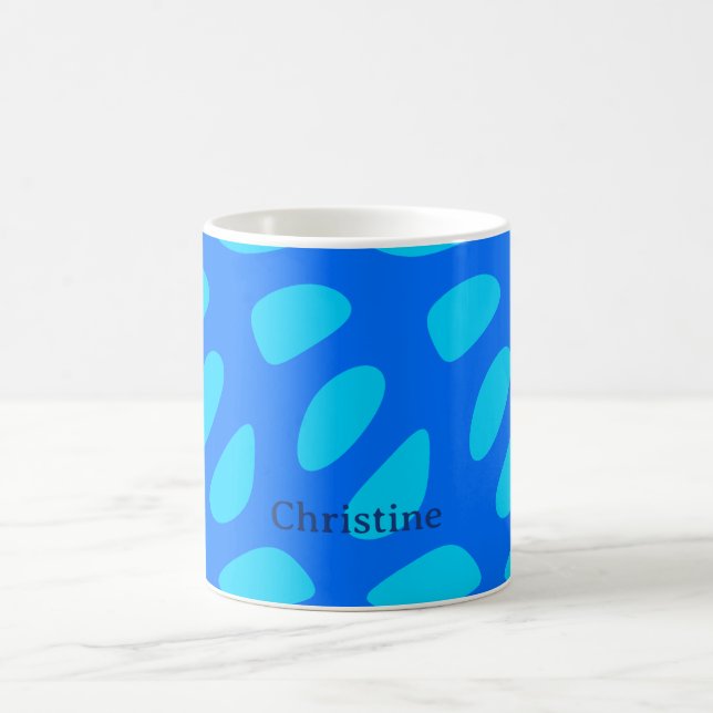 Taza De Café Formas abstractas caprichosas en forma de lágrima (Centro)