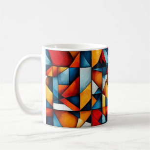 Taza De Café Formas abstractas coloridas modernas
