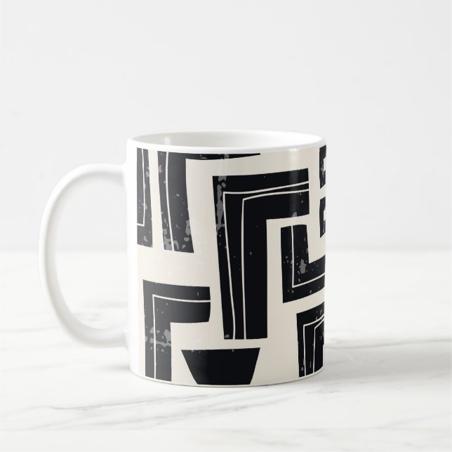 Taza De Café Formas abstractas de acuarela (Izquierda)