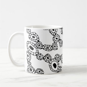 Taza De Café Formas abstractas de círculos y manchas aleatorias
