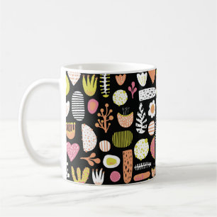 Taza De Café Formas abstractas sin inconvenientes coloridas
