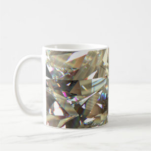 Taza De Café Formas de diamante triangular: textura en capas.