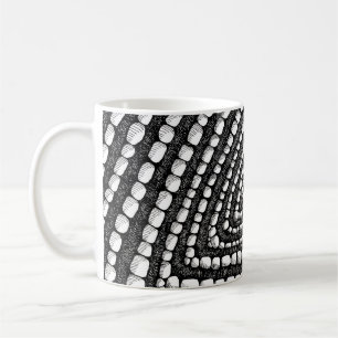 Taza De Café Formas de triángulo abstracto detalladas a pluma y
