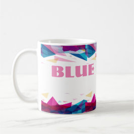 Taza De Café Formas de visión rosa azul