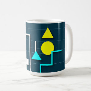 Taza De Café formas geométricas abstractas