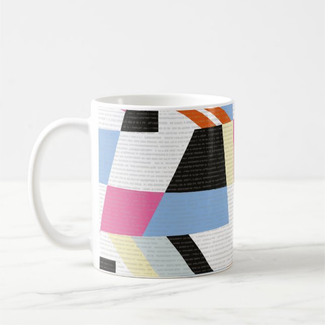 Taza De Café Formas geométricas creativas, diseño de patrones d (Izquierda)