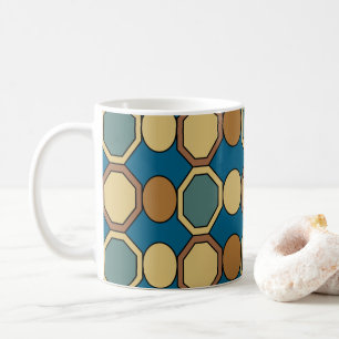 Taza De Café Formas Geométricas Estilo Moderno de Mitad de Sigl