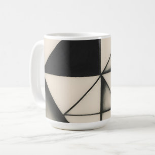 Taza De Café Formas Geométricas Monocromas Audaces