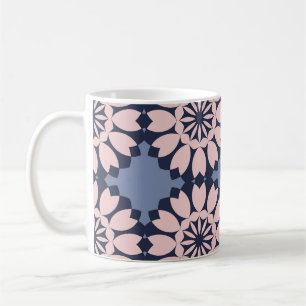 Taza De Café Formas Geométricas: Patrón Decorativo Sin Margen.