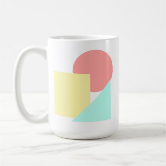 Taza De Café Formas modernas con círculo, cuadrado y triángulo