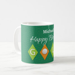 Taza De Café Formas para diamantes verdes de cumpleaños