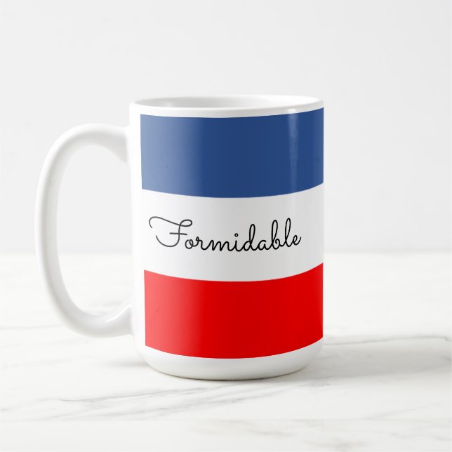 Taza De Café Formidable bandera francesa (Izquierda)