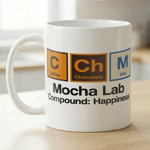 Taza De Café Fórmula Divertida de Café Periódico Mocha Lab