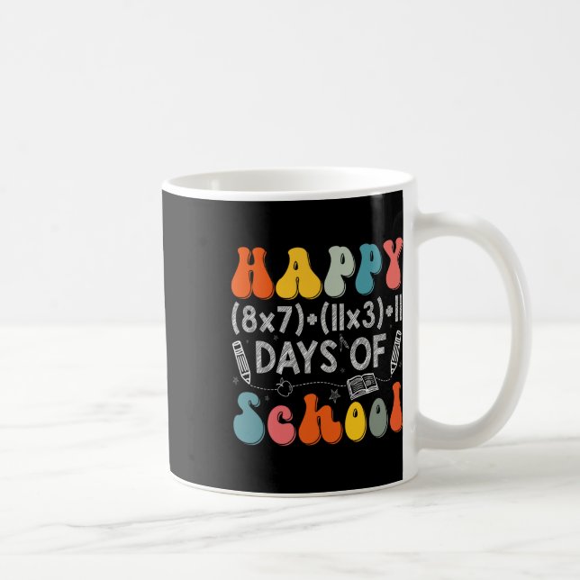 Taza De Café Fórmula Matemática 100 Días De Escuela Profesor De (Derecha)