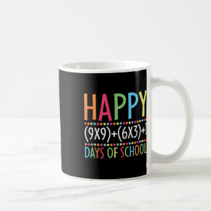 Taza De Café Fórmula Matemática 100 Días De Maestra Divertida E