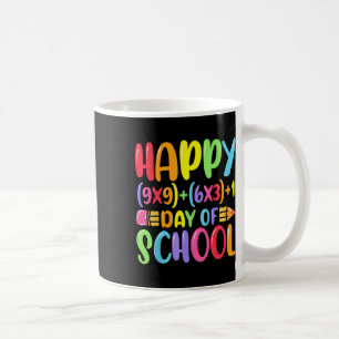 Taza De Café Fórmula Matemática Feliz 100 Días De Matemáticas E