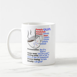 Taza De Café Fórmula y estructura del café, cafeína