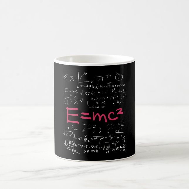 Taza De Café Fórmulas de Física y Matemáticas EMC2 (Centro)