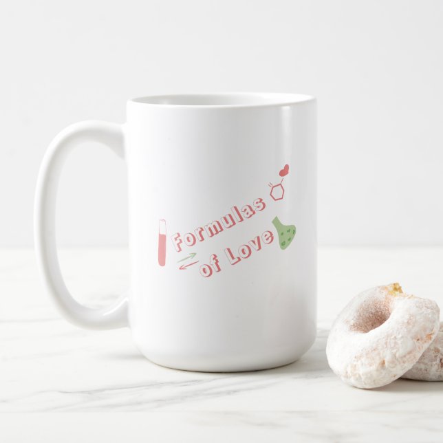Taza De Café Fórmulas de Love Mug | Cortar el oso (Con donut)