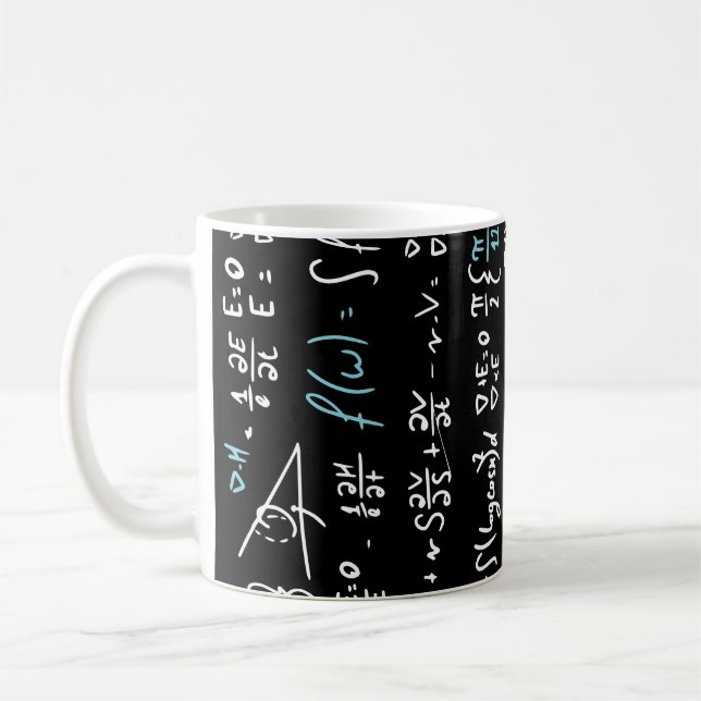 Taza De Café Fórmulas matemáticas profesor de física de matemát (Izquierda)
