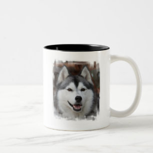 Taza de café fornida del perro