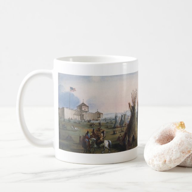 Taza De Café Fort Laramie, Sublette Fort, Fort William, Miller (Con donut)